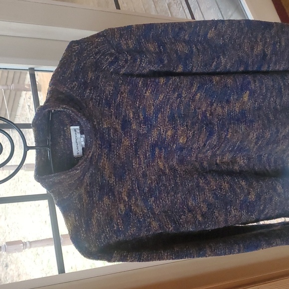 Evan‎ Picone Mock MultiColored Turtleneck LS Sz. L Sweater - Picture 2 of 9